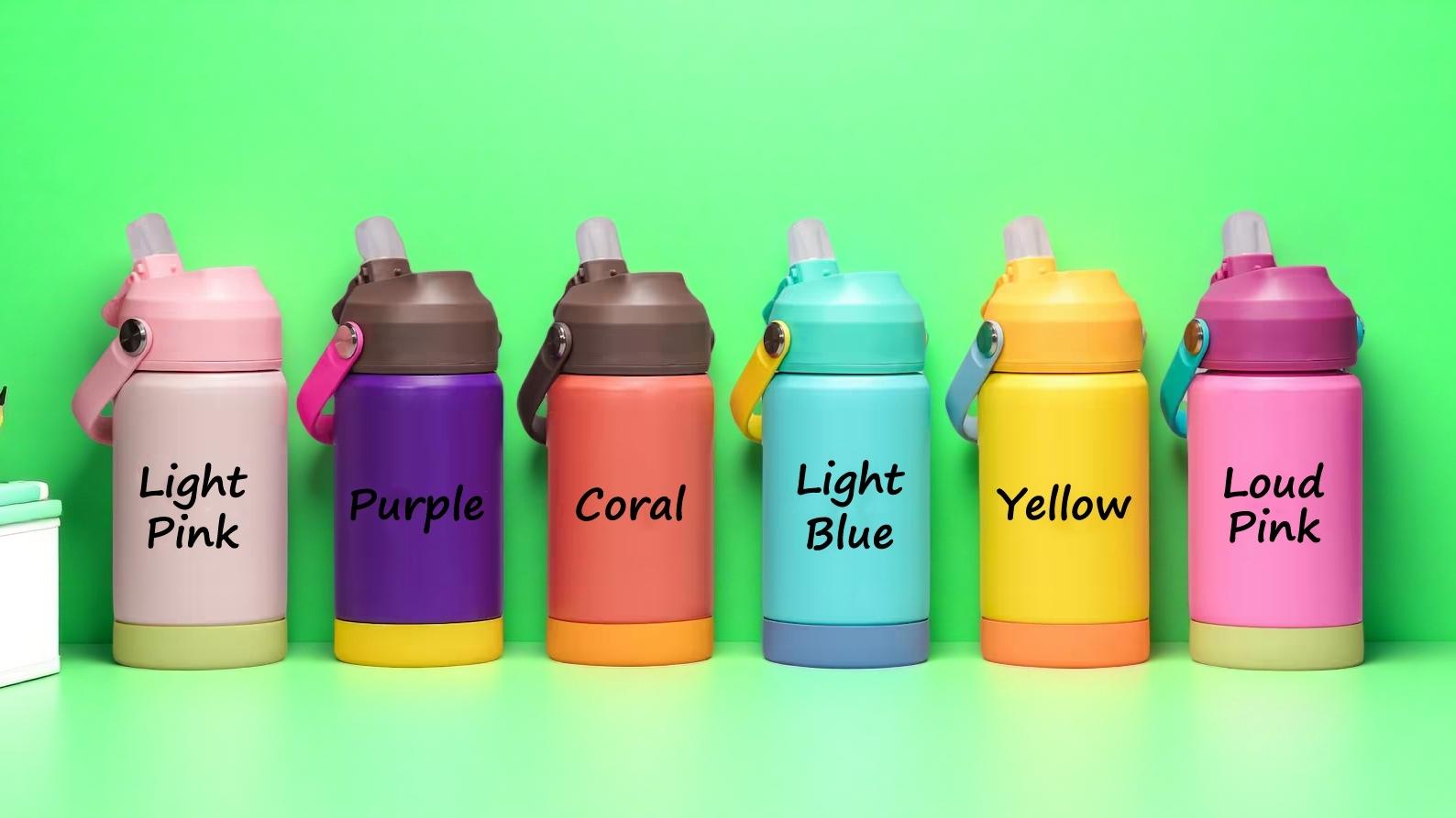 Personalized Kids Water Bottle: Laser Engraved Stainless Steel Tumbler ...