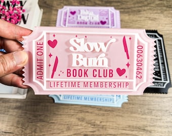 Marcadores de tropos románticos: paquete de decoración literaria acrílica