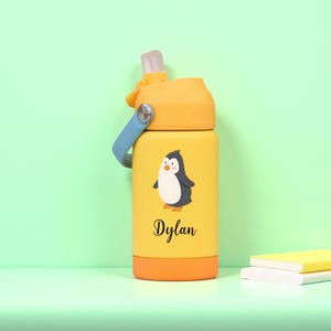 Personalized Kids Water Bottle: Laser Engraved Stainless Steel Tumbler