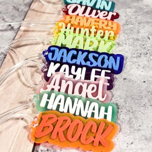 Backpack Name Tag | Backpack Name Keychain for kids | Personalized Name Tag | Diaper Bag Tag | Lunch Box Tag | Kids Tag | Custom Name Tag 