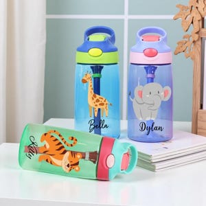 Personalized Kids Water Bottle: Tritan Tumbler with Custom Name