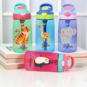 Personalized Kids Water Bottle: Custom Engraved Tritan 17oz School Gift
