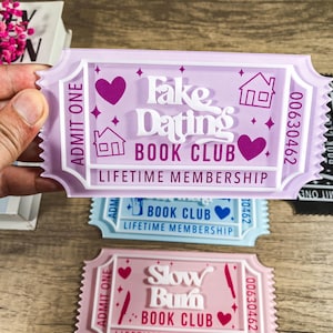 Customizable Trope Bookmark - Add Your Favorite Couple Names - Personalized Gift for Book Couples