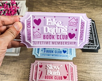 Marcador de tropos personalizable: añade los nombres de tus parejas favoritas. Regalo personalizado para parejas lectoras.