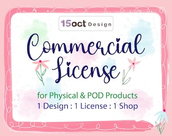 Commercial License | POD & Physical Product Use