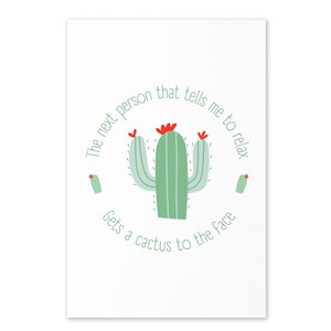 La prochaine personne qui me dira de me détendre aura un cactus en pleine face - FIV drôle, IUI, TTC, carte de fertilité