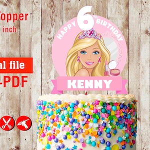 Adorno para tarta personalizado en formato DIGITAL - SOLO archivo digital - Adorno para tarta Archivo digital imprimible
