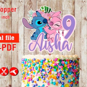 Personalized DIGITAL file Cake Topper - digital file ONLY-  cake topper Printable digital file
