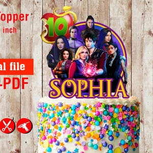 Personalized DIGITAL file Cake Topper - digital file ONLY-  cake topper Printable digital file