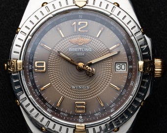Orologio automatico Breitling Wings B10050 (Windrider) / Acciaio bicolore oro 38 mm (Originale) / Set completo