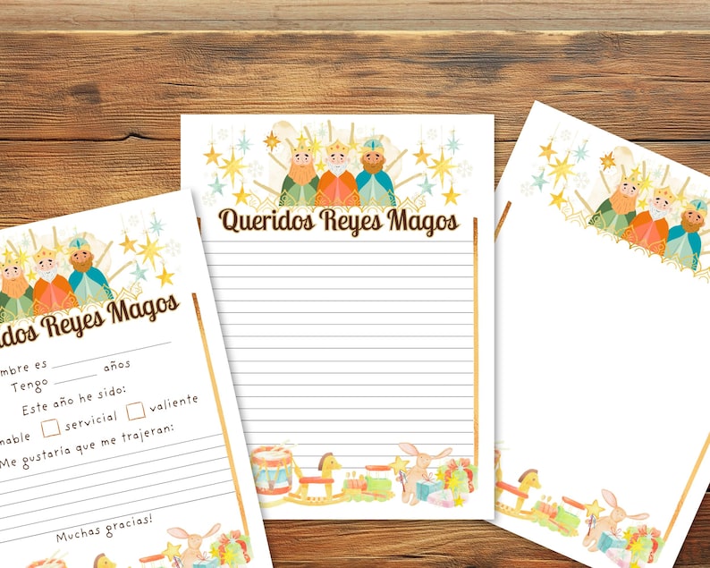 Carta Para Los Tres Reyes Magos Imprimible, Letter to Three Wise Men in ...