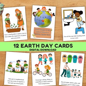Cartes du jour de la Terre Cartes écologiques Des petits changements pour une Terre plus heureuse