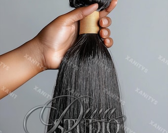 Hair Extensions Stock Photo, Hairstylist Website Image (Digital Download)