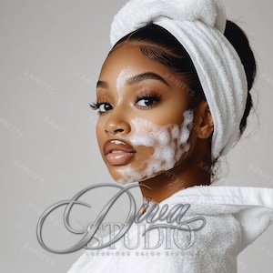 Skincare Website Stock Photos, Skincare banners Model, Spa Esthetician Skin care business model, Body Butter Website Model