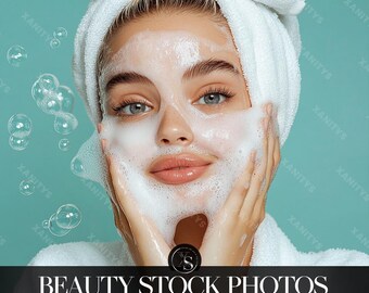 Skincare Stock Photo, Spa Beauty Business Model (Digital Download)
