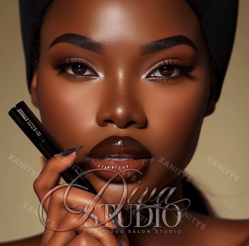 Cosmetics site Model Photos, Lip Gloss site Model, Beauty Stock