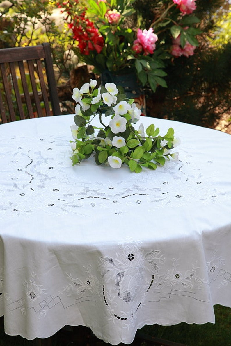 Romantische Tischdecke für Haus und Garten Bild 2