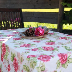 Tischdecken-Serie pinke Rose