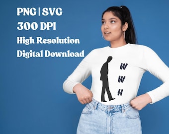 Wh Bangtan Seokjin PNG SVG | Fan art Kpop haute résolution 300 DPI, fichier de coupe | Décalcomanies imprimables armée pour chemises, produits dérivés, Cricut, autocollants