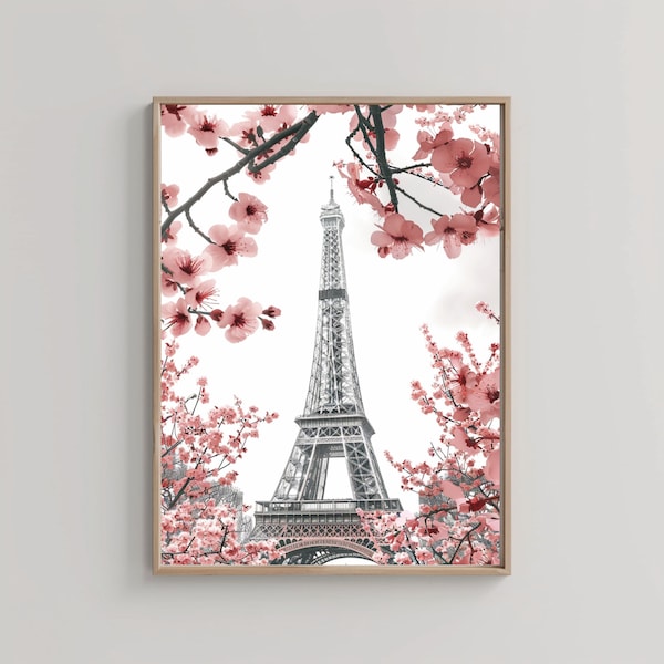 Eiffel Tower Print, France Wall Art, France Photography, France Poster, Digital Print, Living Room Wall Art, Hotel Wall Art