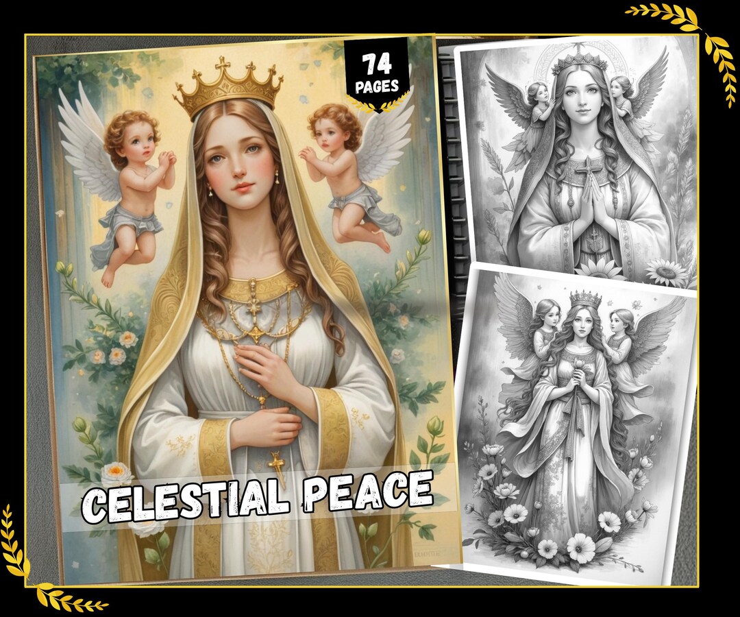 74 Angel Coloring Book, Mary Coloring Pages, Colouring Book, Printable ...