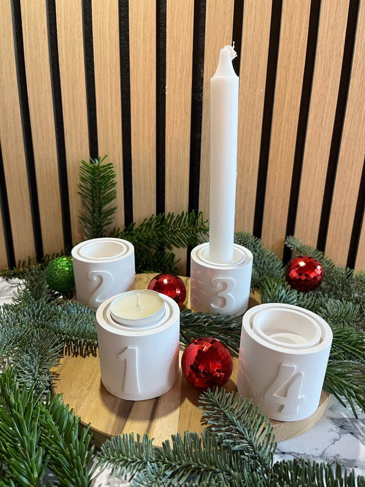 Adventskränze mit teelicht