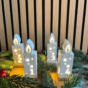 Adventskranz elektrische kerzen