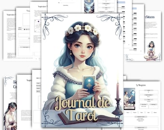 Tarot Journal in French, Tarot Drawing Journal to Print, Tarot Guide in French