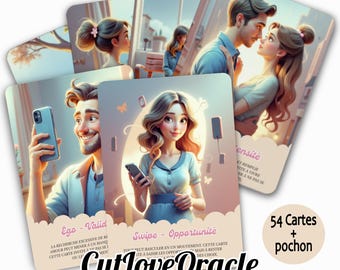 Sentimental Oracle in French, designed for beginners, accessible and powerful, love oracle, love divination