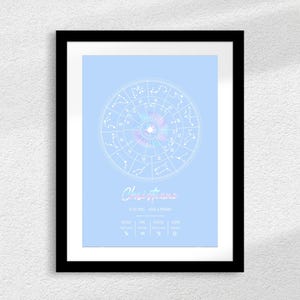 Thème astral de naissance personnalisé, cadeau astrologie, thème natal, Lecture Astrologique, thème astrologique, en français PDF à imprimer