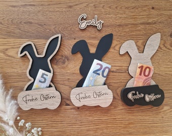 Geldgeschenk Hase Ostern, individuelles Geschenk mit Namen, personalisierbar, Geschenkidee von IDEENwerkelei