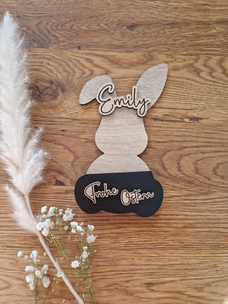 Geldgeschenk Hase Ostern, individuelles Geschenk mit Namen, personalisierbar, Geschenkidee von IDEENwerkelei Bild 7