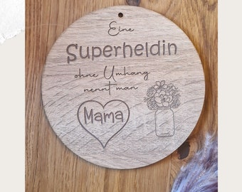 Geschenk Mama, Geschenk Papa, Holzschild, Deko, Geschenkidee von IDEENwerkelei