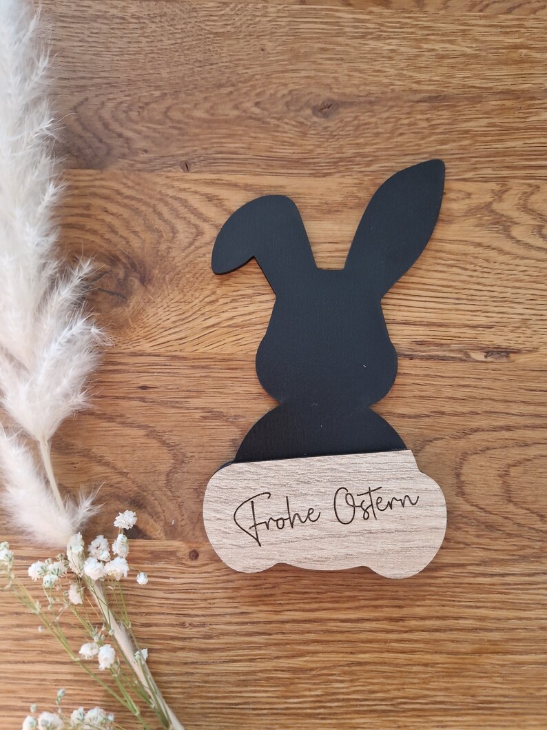 Geldgeschenk Hase Ostern, individuelles Geschenk mit Namen, personalisierbar, Geschenkidee von IDEENwerkelei Bild 4