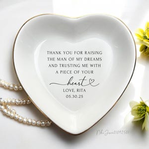 Mother of the Groom Gift Ring Dish, Mother in Law Gift, Mom Gift from Bride, Wedding Gift for Mother-in-Law, Christmas Gift, Birthday Gift