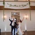 Hand Embroidered Lace Wedding Welcome Sign,Custom Romantic Ceremony Reception Banner,Garden Linen Wedding Sign,Sweetheart Table Decor Banner product logo