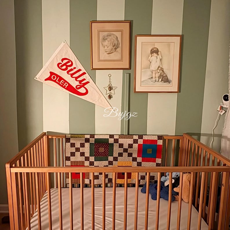 Wimpelkette mit Namen: Wimpelkette fürs Kinderzimmer Bild 1