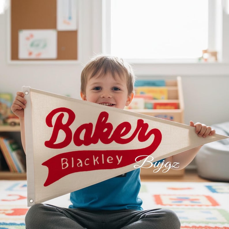 Wimpelkette mit Namen: Wimpelkette fürs Kinderzimmer Bild 5