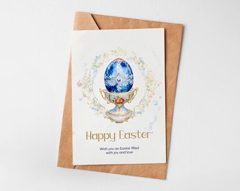 Easter egg card, easter card for kids, happy easter, watercolour easter, easter, cute easter card, funny easter card, easter greeting cards