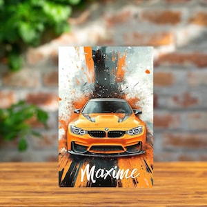 personalized garage sign, bmw wall plaque bmw car customizable first name personalized gift man garage personalized plaque BMW