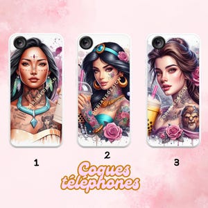Gepersonaliseerde prinsessentatoeage telefoonhoesje voor aanpasbare telefoon mobiele telefoon grip telefoon accessoires