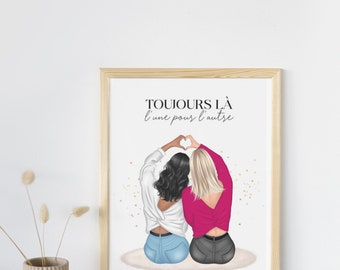 affiche personnalisée couple , décoration d'intérieur couple personnalisable , affiche couple lgbt , couple d'amoureux cadeau couple mariés