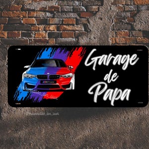 personalized garage sign, bmw wall plaque bmw car customizable first name personalized gift man garage personalized plaque BMW