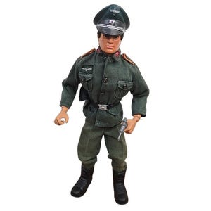 Action Man GI Joe Talking Figure in Colditz Camp Kommandant Uniform 1975 Hasbro