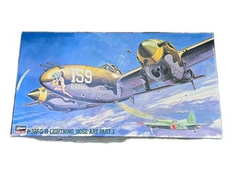 Hasegawa 1/48 P-38F/G/H Lightning 'Nose Art Part1' Model Kit 09163 Sealed Parts