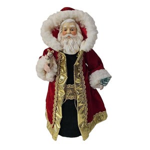 VTG Animated Santa Clause 11" Sound & Motion Sings Joy To the World! WORKS!