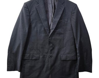 Brooks Brothers 1818 Madison Blazer 39L Charcoal Estrato Tralbaldo Wool USA READ