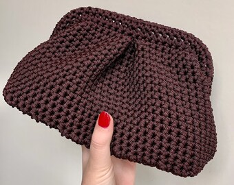 Crochet dumpling bag