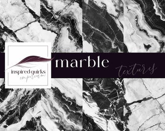 Black and White Marble Background, Marble Digital Paper, Download, Wall Scene Textures, Photo Backdrop. Junk Journal Pages, Monochrome