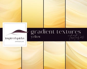 Gelber Farbverlauf Overlays Photoshop, heller digitaler Download, Junk-Journal Hintergrund, Ombre Aquarell Textur, bunte Scrapbooking Seite